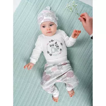 Leo Комплект Енотик (боди, штанишки, шапочка) 1006А-8