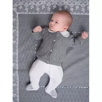 Лео Комплект (комбинезон, кофточка) Ришелье