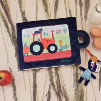 Lilliputiens Книжка мягкая Ослик Игнас на ферме