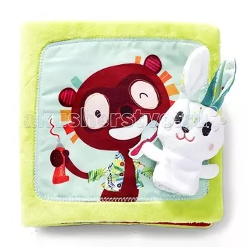 Lilliputiens Книжка мягкая Про кролика Селестина зубного врача