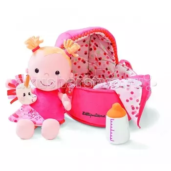 Lilliputiens Мягкая куколка в переноске с игрушкой