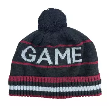 Linas baby Шапка вязаная теплая с помпоном, шерсть, демисезонная для мальчика B72-2H