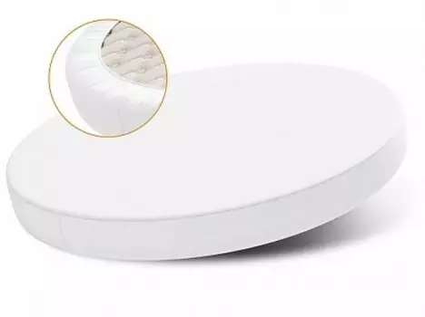 Little me Непромокаемый наматрасник круглый 75х75 (махра)