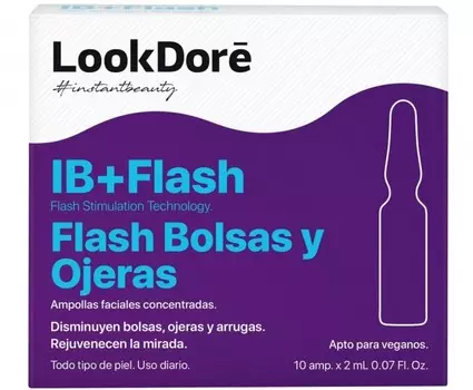 LookDore Концентрированная сыворотка в ампулах для контура век IB + Flash EYES 10x2 мл