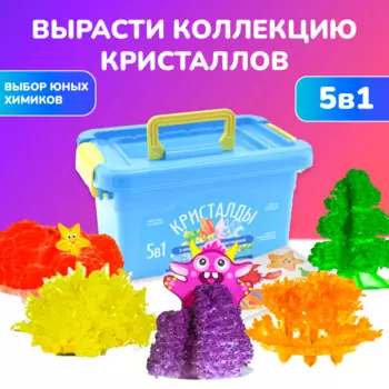 Lori Набор для проведения 5 химических опытов Выращивание кристаллов