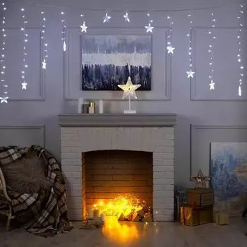 Luazon Lighting Гирлянда Бахрома-арка прозрачная нить 2.5 м