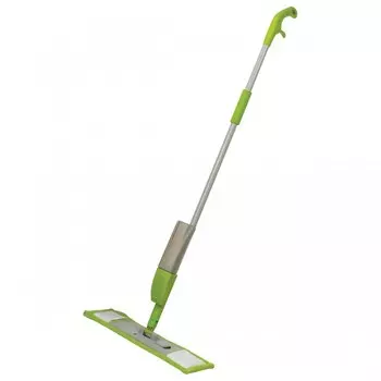 Любаша Швабра с флаундером 40 см с распылителем и черенком-рукояткой 122 см