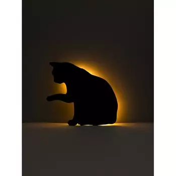 Лючия Ночник 127 Кошка сидит напольный/настольный