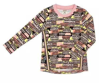 Lucky Child Футболка детская с длинным рукавом Ми-Ми-Мишки 69-12/многоцв