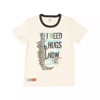 Lucky Child Футболка короткий рукав Крокодилы I need hugs now