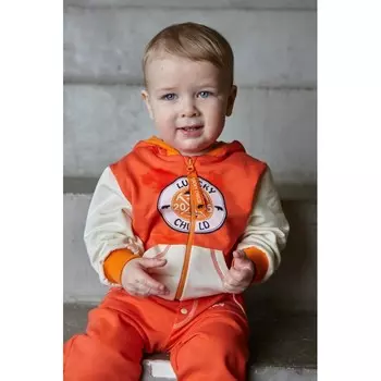 Lucky Child Кофточка с капюшоном футер Умка 32-17ф