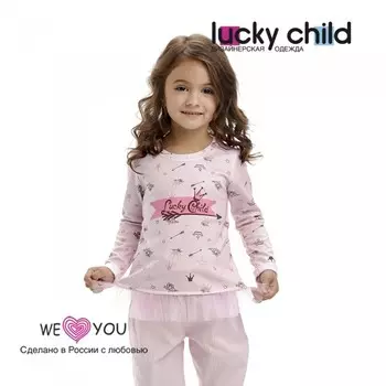 Lucky Child Лонгслив для девочки Принцесса сказки 45-12.1к