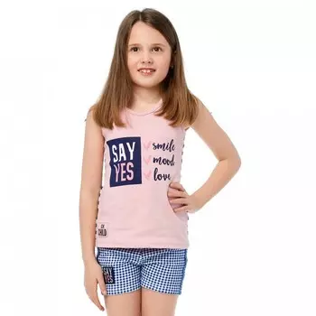 Lucky Child Майка для девочки Скажи да Полоска 83-25