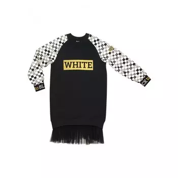 Lucky Child Платье для девочки Черное и белое 107-66