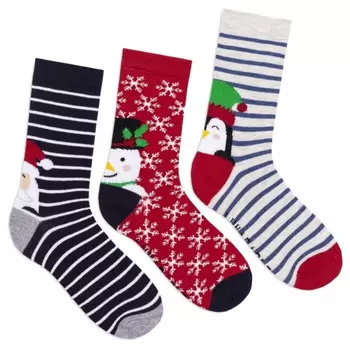 Lunarable Комплект женских носков с принтом 071 3 пары