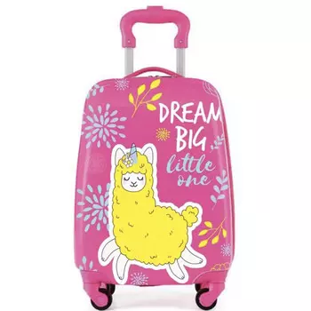 Magio Чемодан детский четырехколесный Милая лама