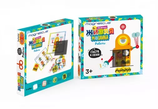 Magneticus Анимированная магнитная мозаика Роботы