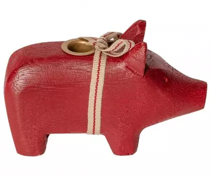 Maileg Подсвечник-поросенок 5 см