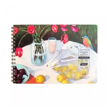 Малевичъ Скетчбук для акрила Matisso 30х21, 290 г/м (20 листов)