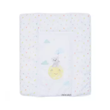 Malika Матрас для пеленания на узкий комод Мишка на луне 66х54
