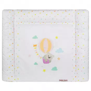 Malika Накладка для пеленания Мишка на воздушном шаре 75х68