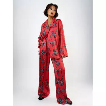 Малиновые сны Пижама женская с принтом "Змей"