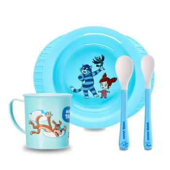 Мама Тама Набор №1 тарелка кружка ложки