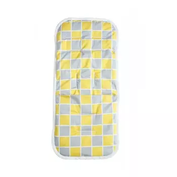 Mammie Хлопковый матрасик в коляску и автокресло Квадратики 80x35 см