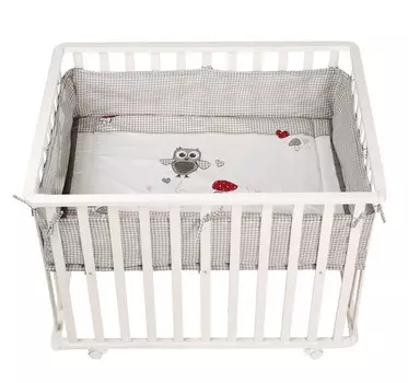 Манеж Roba прямоугольный с бампером Adam & Owl 75х100