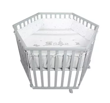 Манеж Roba шестиугольный с бампером Star Magic