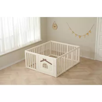 Манеж UNIX Kids Большой детский игровой манеж UNIX Kids Classic Tree House 150 x 130 Camel