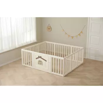 Манеж UNIX Kids Большой детский игровой манеж UNIX Kids Classic Tree House 150 x 180 Camel