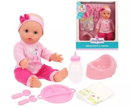 Mary Poppins Пупс функциональный Приучаемся к горшку 30 см