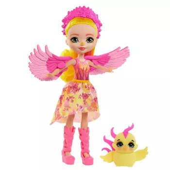 Mattel Кукла Enchantimals Фалон Феникс с питомцем Санрайс