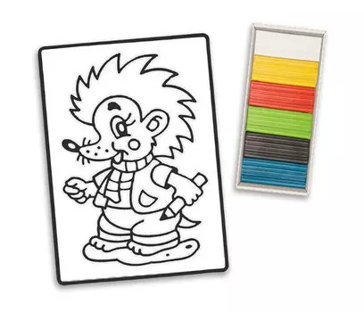 Maxi Art Картина пластилином Ёжик 12х18 см