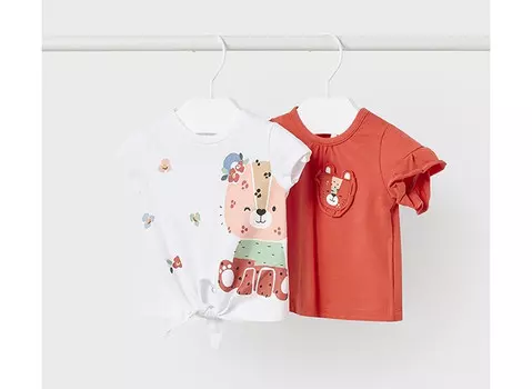 Mayoral Newborn Футболка Мишка 2 шт.