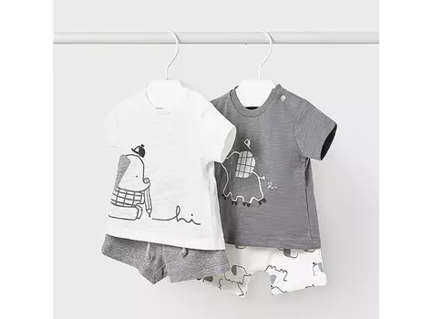 Mayoral Newborn Комплект для мальчика Слоники