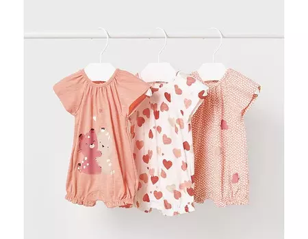 Mayoral Newborn Песочник для девочки Котики 3 шт.