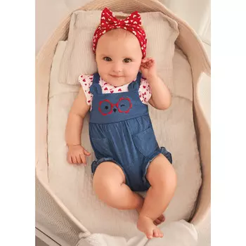 Mayoral Newborn Песочник и повязка для девочки 1606