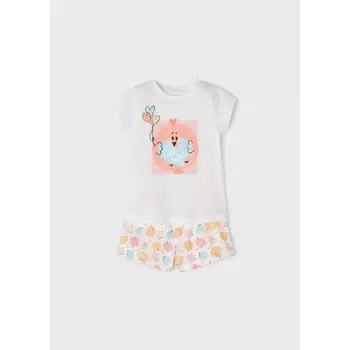Mayoral Пижама для девочки (футболка, шорты) 3774