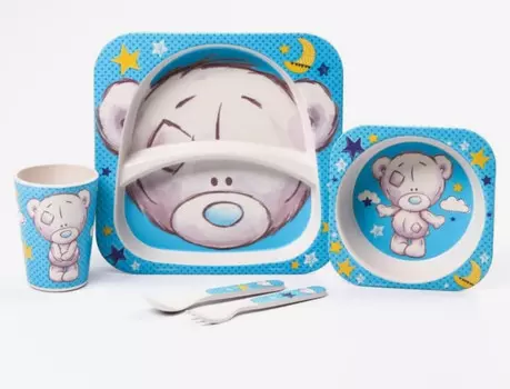 Me to You Набор детской посуды из бамбука (5 предметов) 6886168