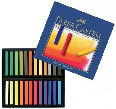 Мелки Faber-Castell мягкие Gofa в картонной коробке 24 шт.