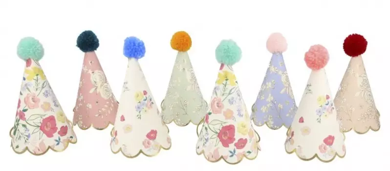 MeriMeri Колпачки с помпоном Английский сад