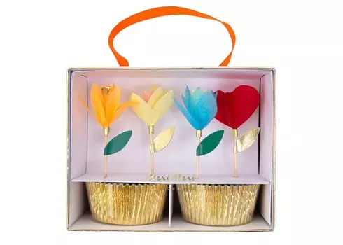 MeriMeri Набор для капкейков Яркие цветы