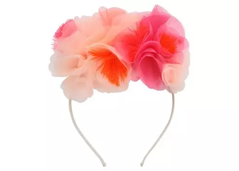 MeriMeri Ободок Розовые цветы