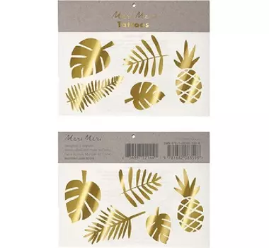 MeriMeri Переводные татуировки Тропики