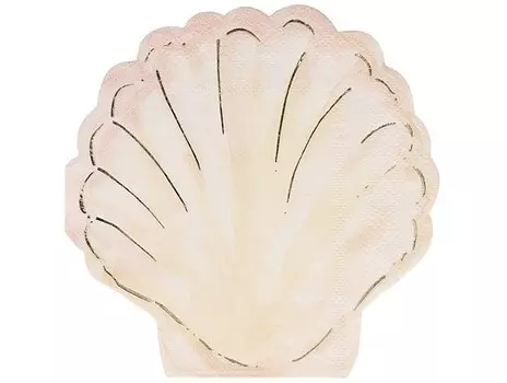 MeriMeri Салфекти в форме ракушки Русалки