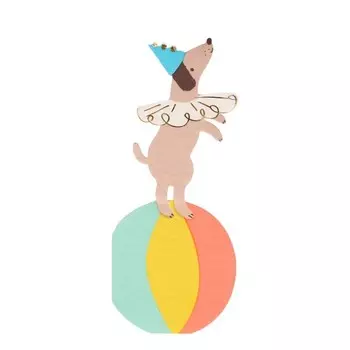 MeriMeri Салфетки Цирковая собачка 16 шт.