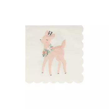 MeriMeri Салфетки с оленем Пастель 16 шт.