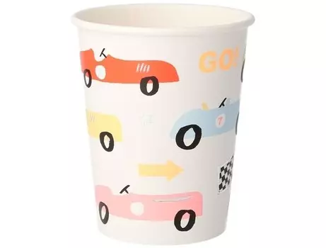 MeriMeri Стаканы Гоночная машинка 8 шт.